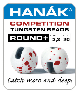Tungstenové hlavičky Hanák Competition Round+ bílá & červená